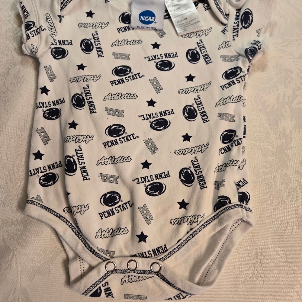 NCAA Penn State Baby Bodysuit - Navy and White